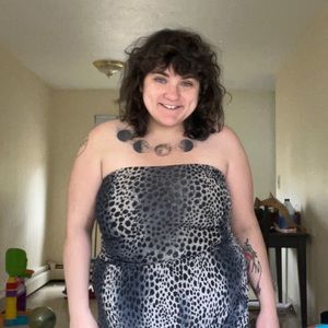 Lapis from Anthropologie cheetah print convertible tiered maxi dress or skirt